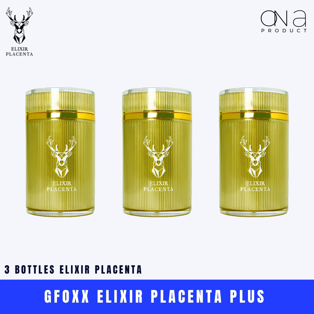 Gfoxx Elixir Placenta Plus - 3 bottles of advanced stem cell therapy.