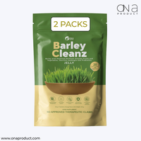 Gfoxx Barley Cleanz Jelly detox supplement bundle for digestive health and bloating relief