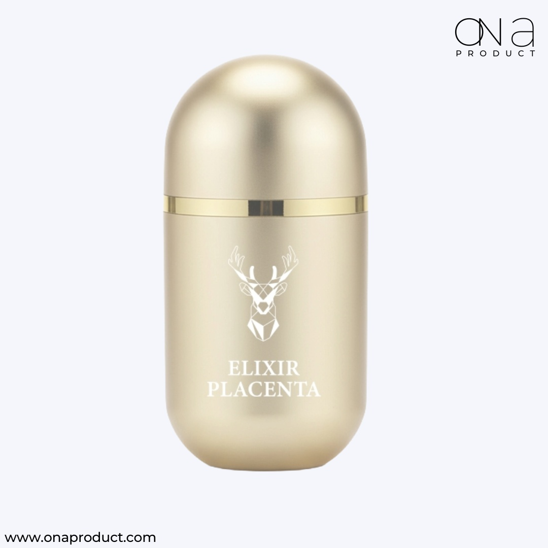 Gfoxx Elixir Placenta Mini advanced stem cell supplement bottle promoting cellular wellness and DNA protection
