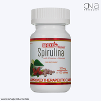 Gfoxx Spirulina for Women supplement supporting detox, energy, digestion, and wellness
