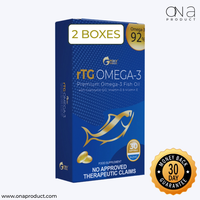 RTG Omega-3 Fish Oil Bundle bottle with softgels for heart, brain, and joint health supplement
